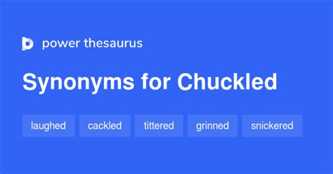 chuckled synonym|opposite of chuckled.